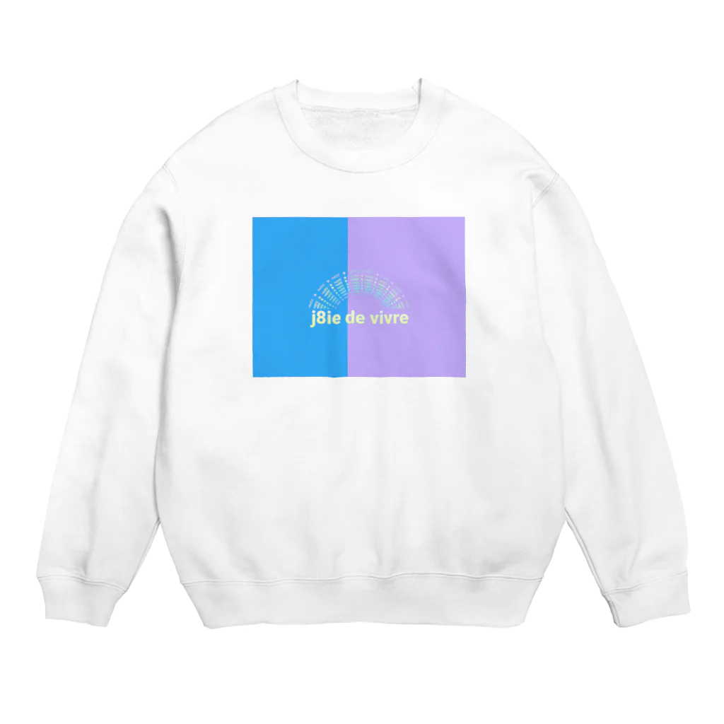 j8ie de vivre♪のありがとうの虹　生きる喜び∞人生を楽しく Crew Neck Sweatshirt