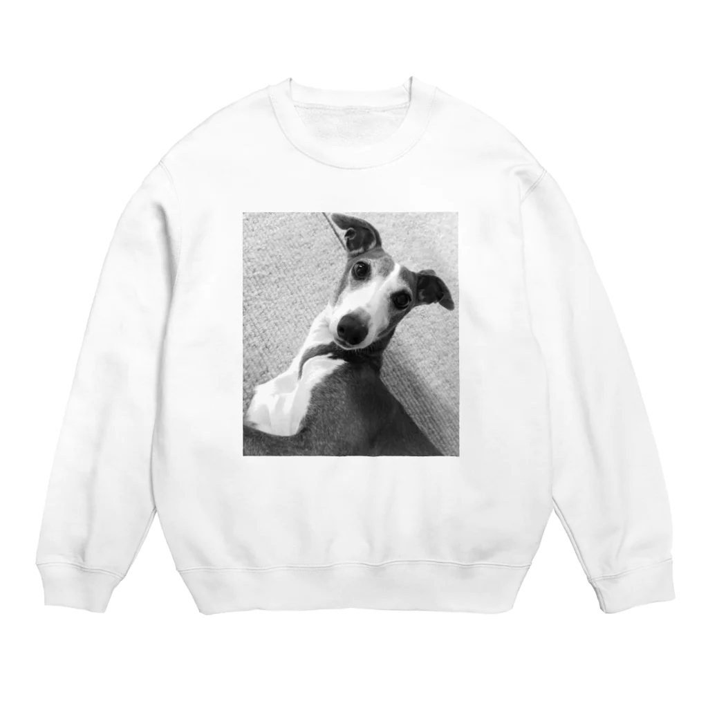 -shizuka-のイタグレ〈モノクロver〉 Crew Neck Sweatshirt