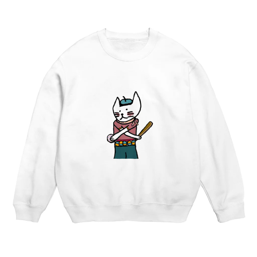 NeconekoのNeconeko ベースボール Crew Neck Sweatshirt