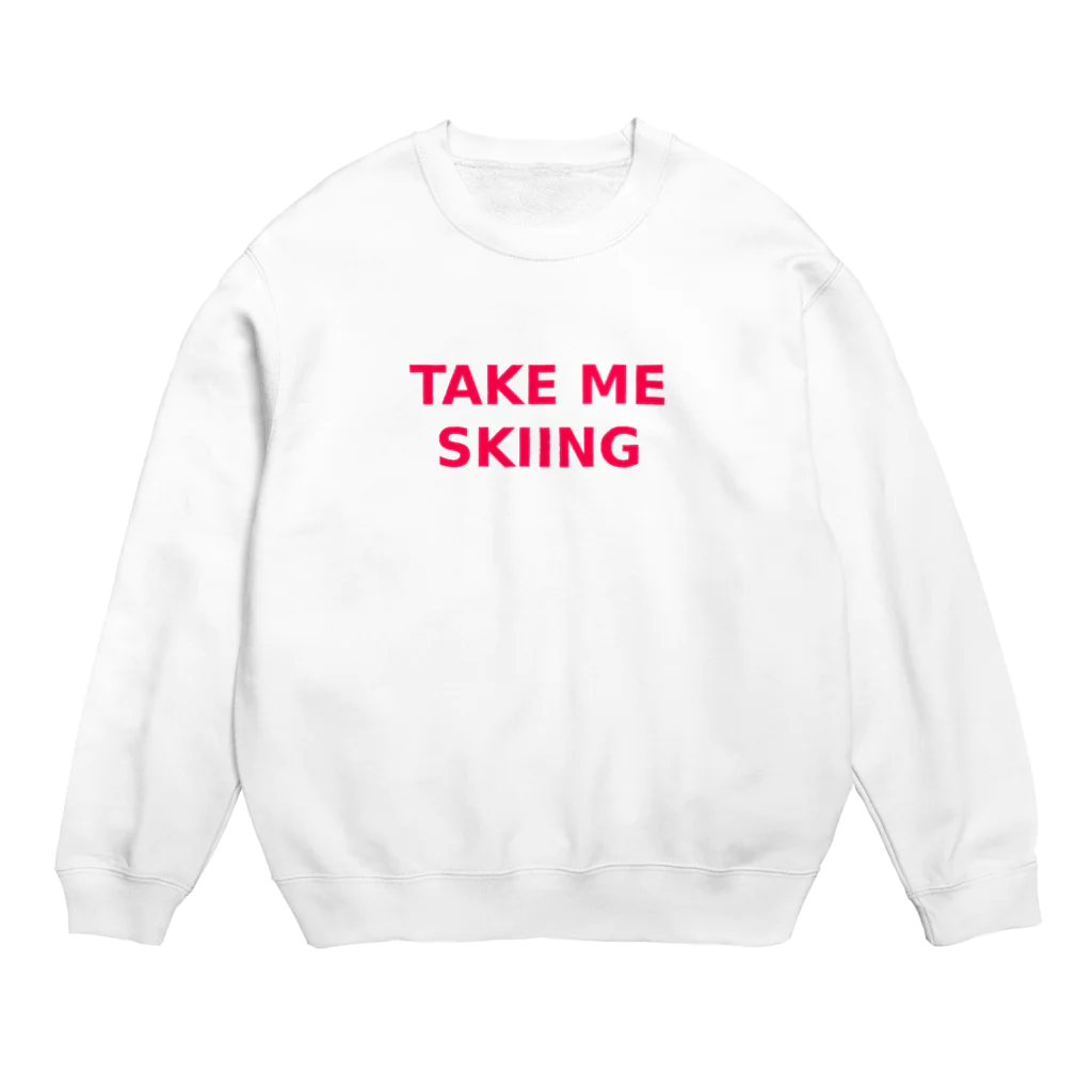 prinaのTAKE ME SKIING red Crew Neck Sweatshirt