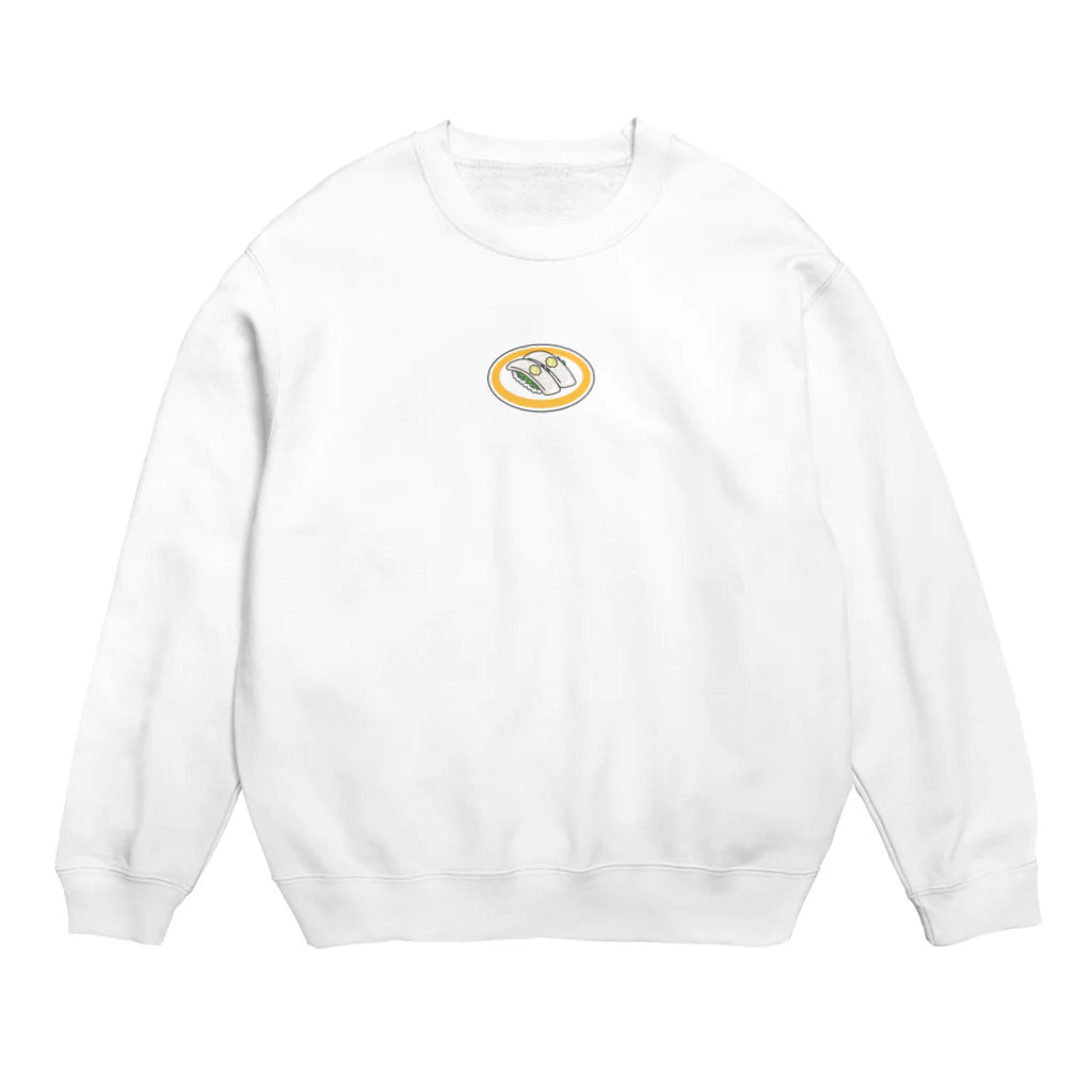 甘味処　甘甘のイカ2貫⁉︎ Crew Neck Sweatshirt