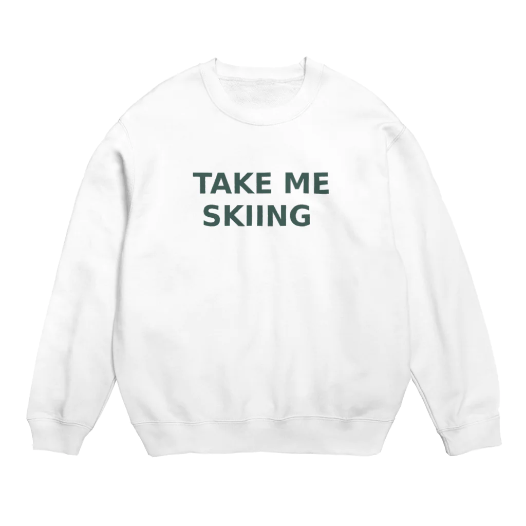 prinaのTAKE ME SKIING green Crew Neck Sweatshirt