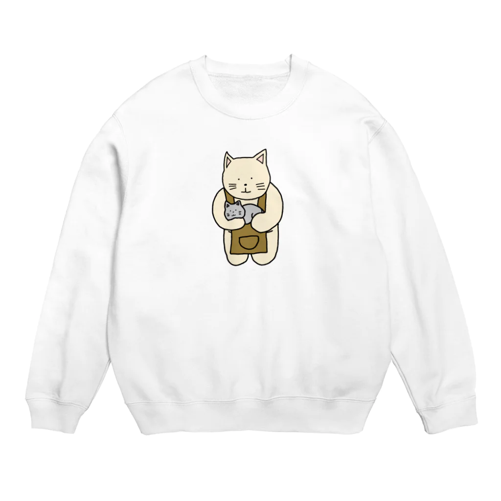 ＋Whimsyの猫カフェねこ Crew Neck Sweatshirt