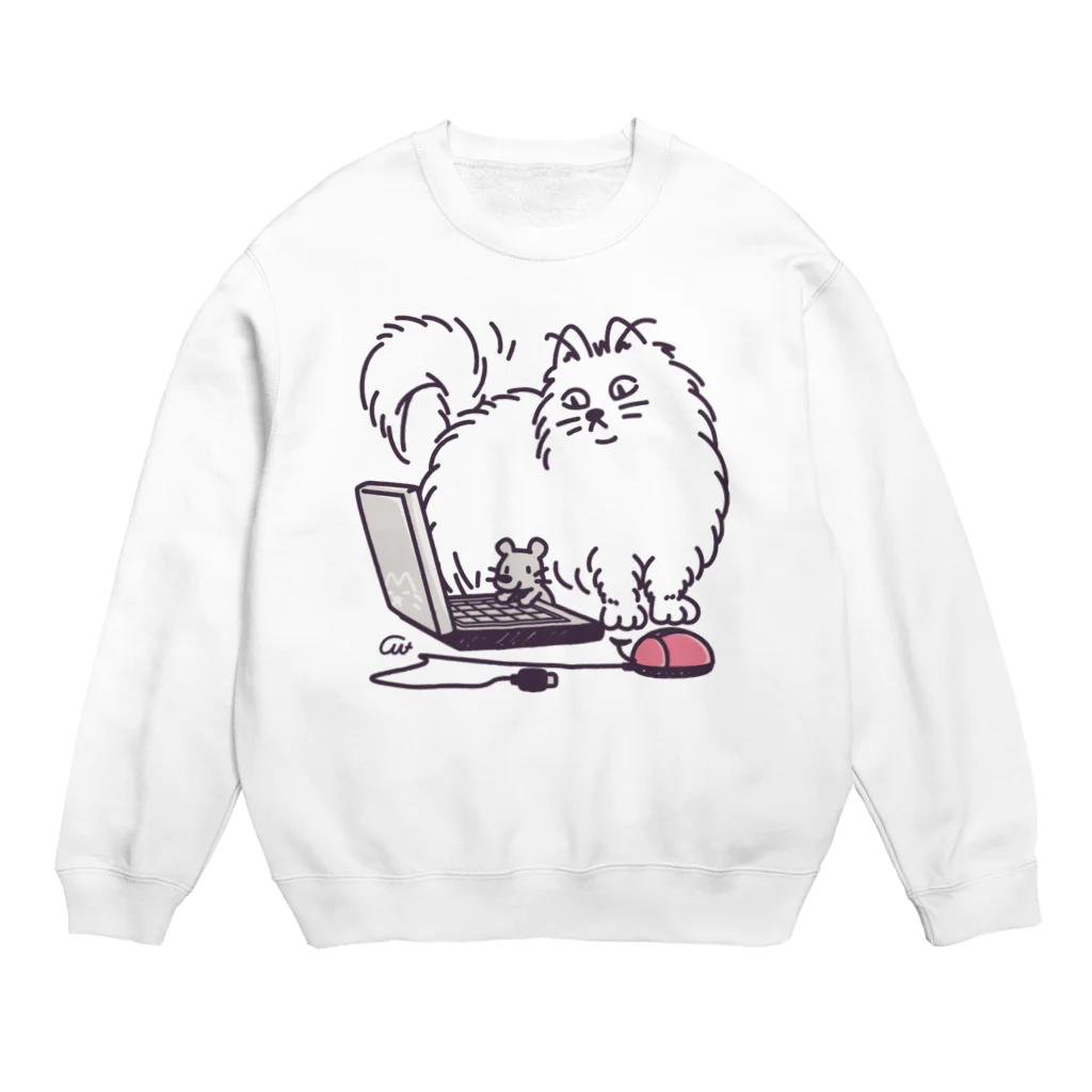イラスト MONYAAT のワールドワイドでCHU Crew Neck Sweatshirt