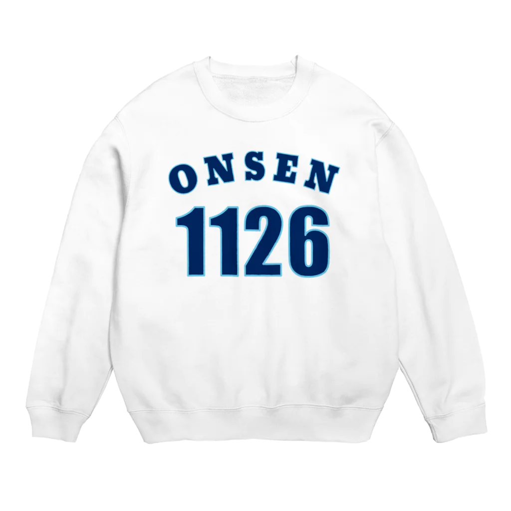 温泉グッズ@ブーさんとキリンの生活のONSEN 1126 Crew Neck Sweatshirt