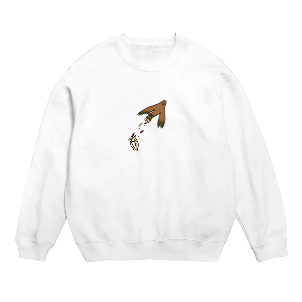 Dosukoi-van-cartierの俺のクレープを奪ったトンビ Crew Neck Sweatshirt