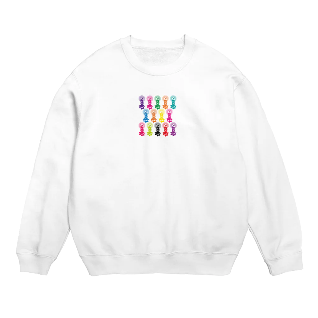 南無南無ショップの阿弥陀フルカラー Crew Neck Sweatshirt