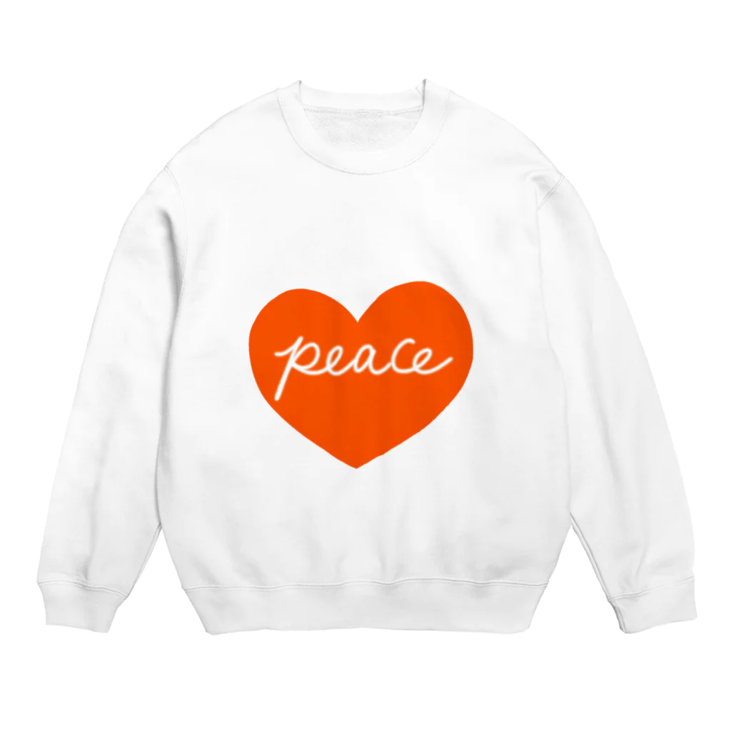 おばあちゃんのオレンジハート Crew Neck Sweatshirt