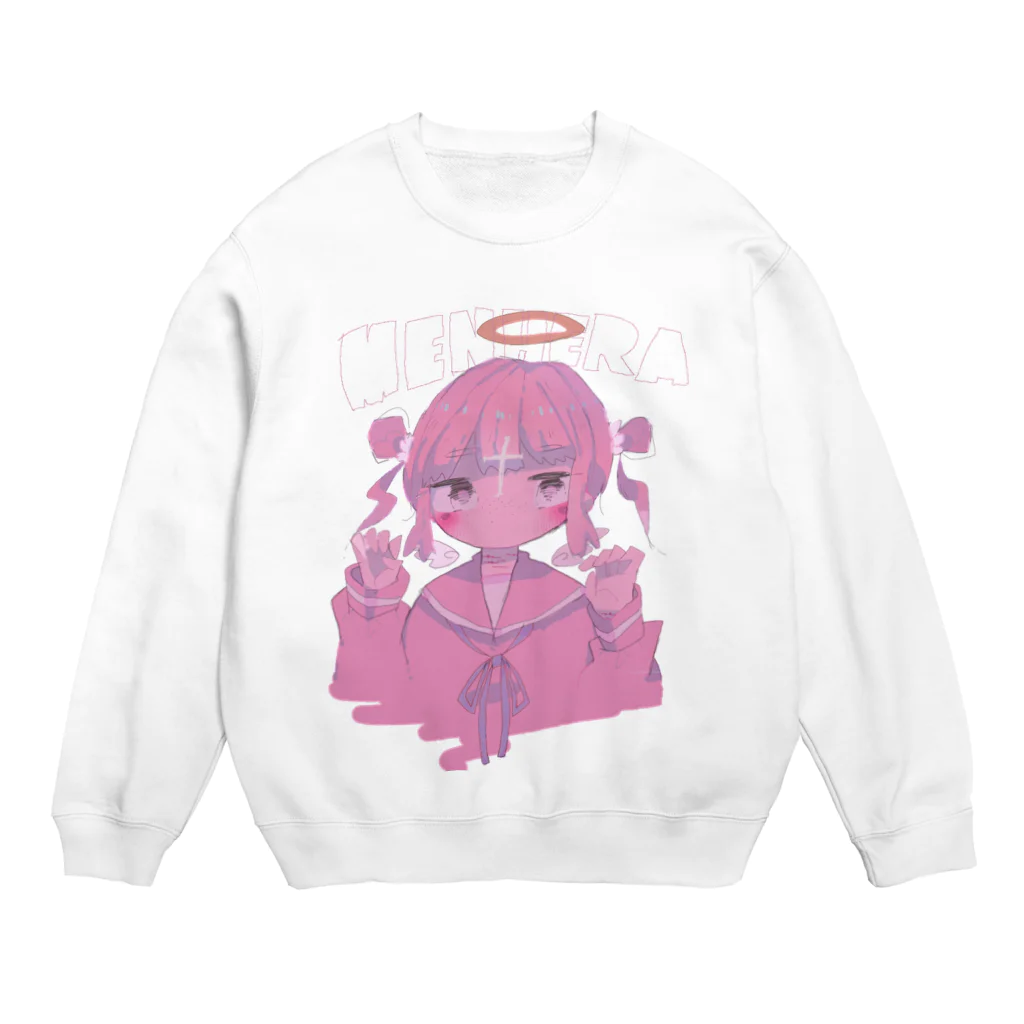 amanozyakushaのメンヘラ天使ちゃん Crew Neck Sweatshirt