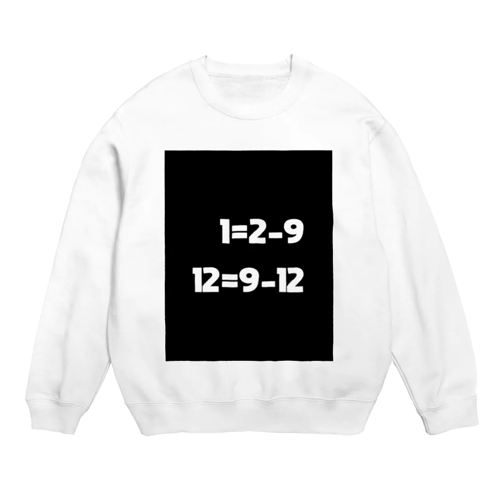 Maniac Number のManiac12軸 Crew Neck Sweatshirt