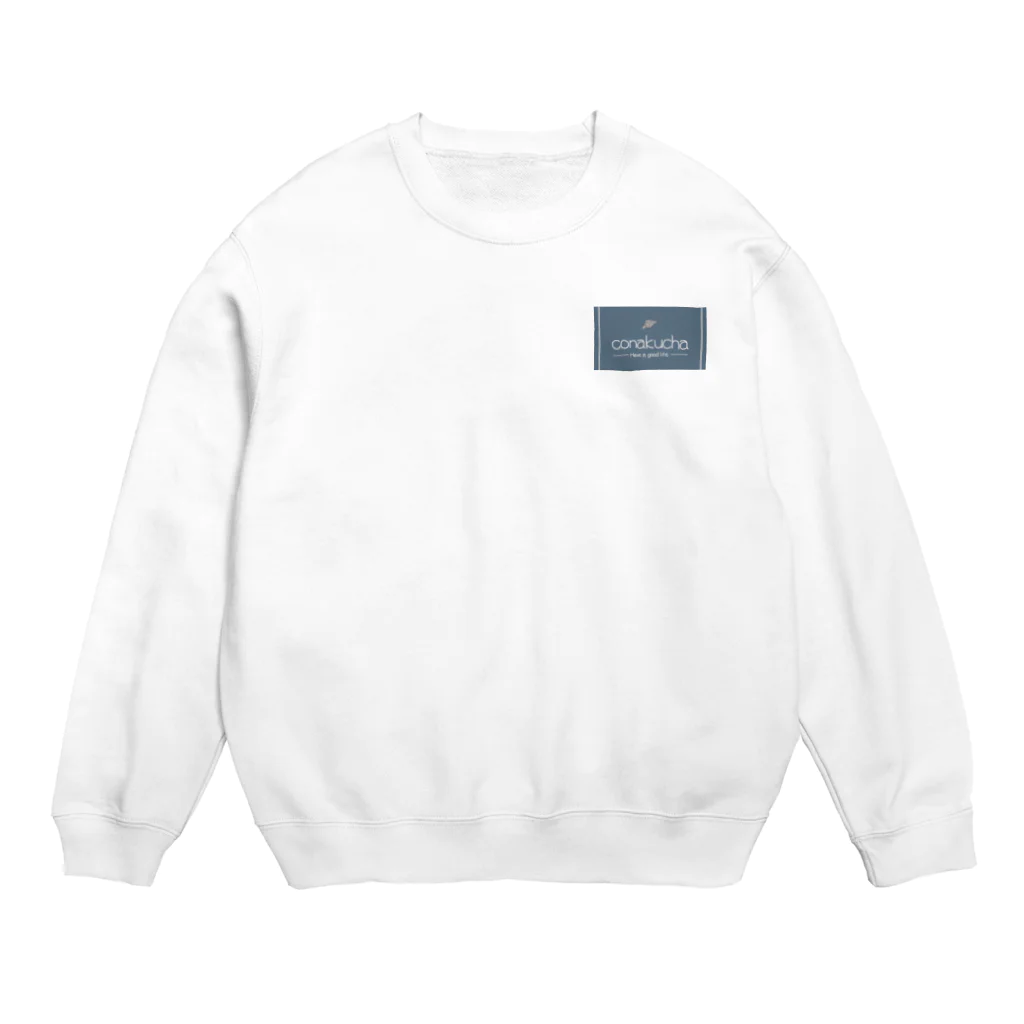 デッキ〜♪♯のconakucha(コナクチャ)ブルーグレーカラー Crew Neck Sweatshirt