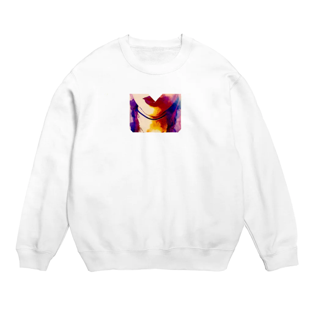 だまちゃんの生きてる世界のびるびる Crew Neck Sweatshirt