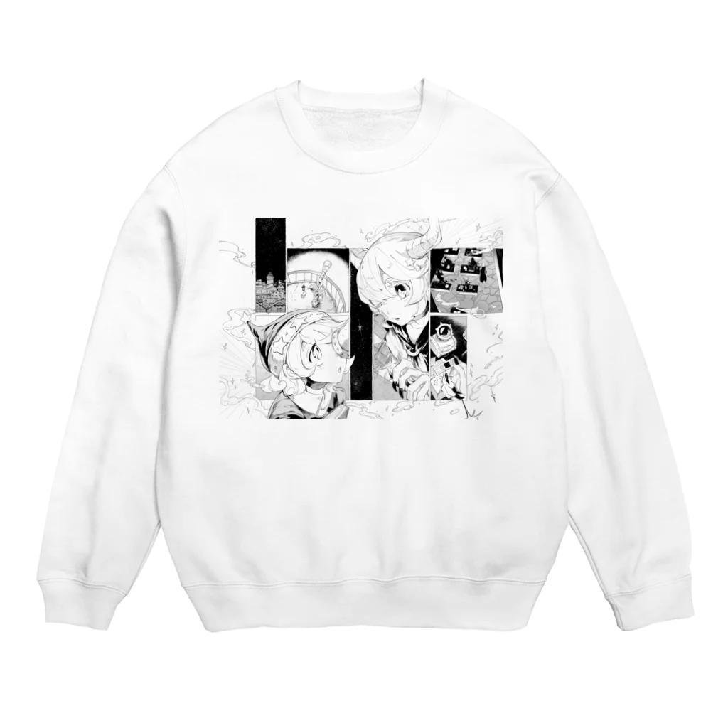 馬かのこの住んでる人と作る人 Crew Neck Sweatshirt