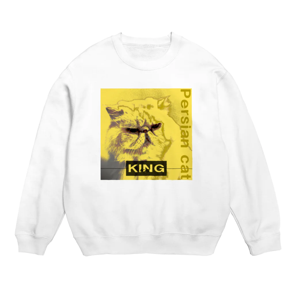 雷花の一花のきんぐ Crew Neck Sweatshirt