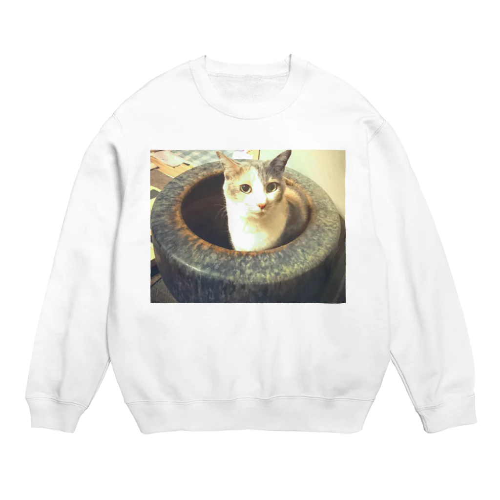 yutakaのつぼねこ Crew Neck Sweatshirt