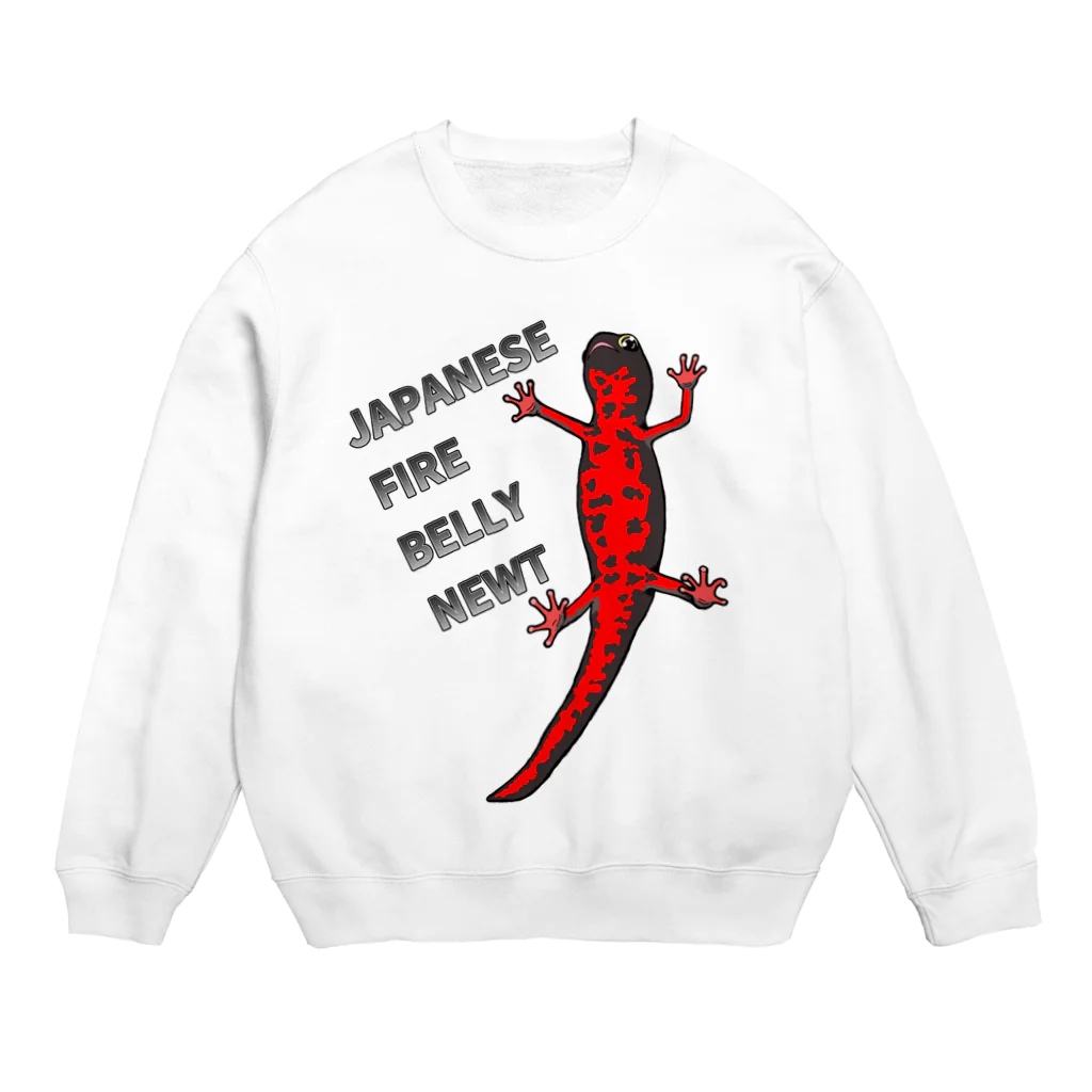 LalaHangeulのJAPANESE FIRE BELLY NEWT (アカハライモリ)　 Crew Neck Sweatshirt