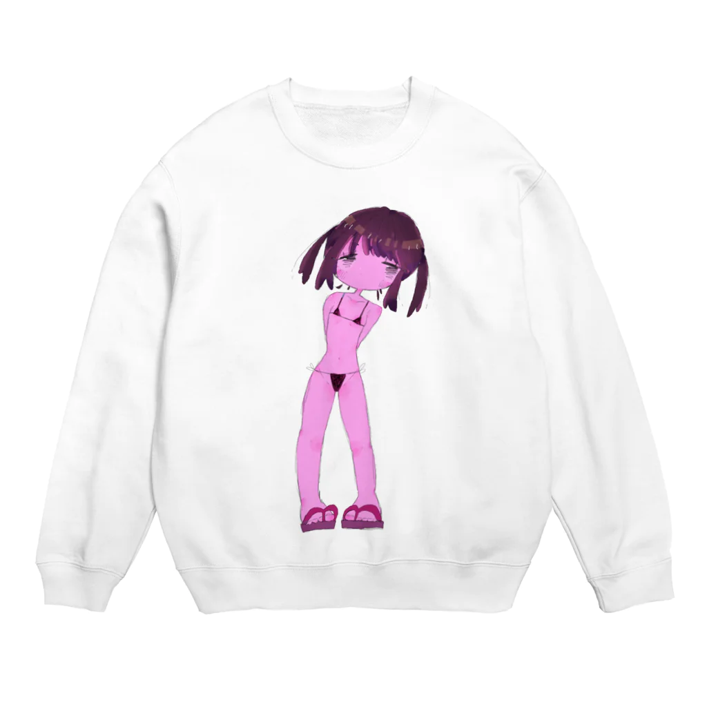 amanozyakushaのビキニの女の子 Crew Neck Sweatshirt