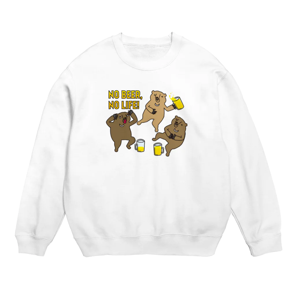 mojokinnのNO BEER, NO LIFE Crew Neck Sweatshirt