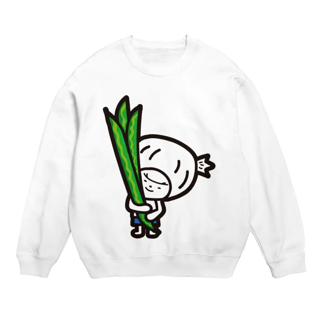 きくのらくがきのいんげん豆ときく Crew Neck Sweatshirt