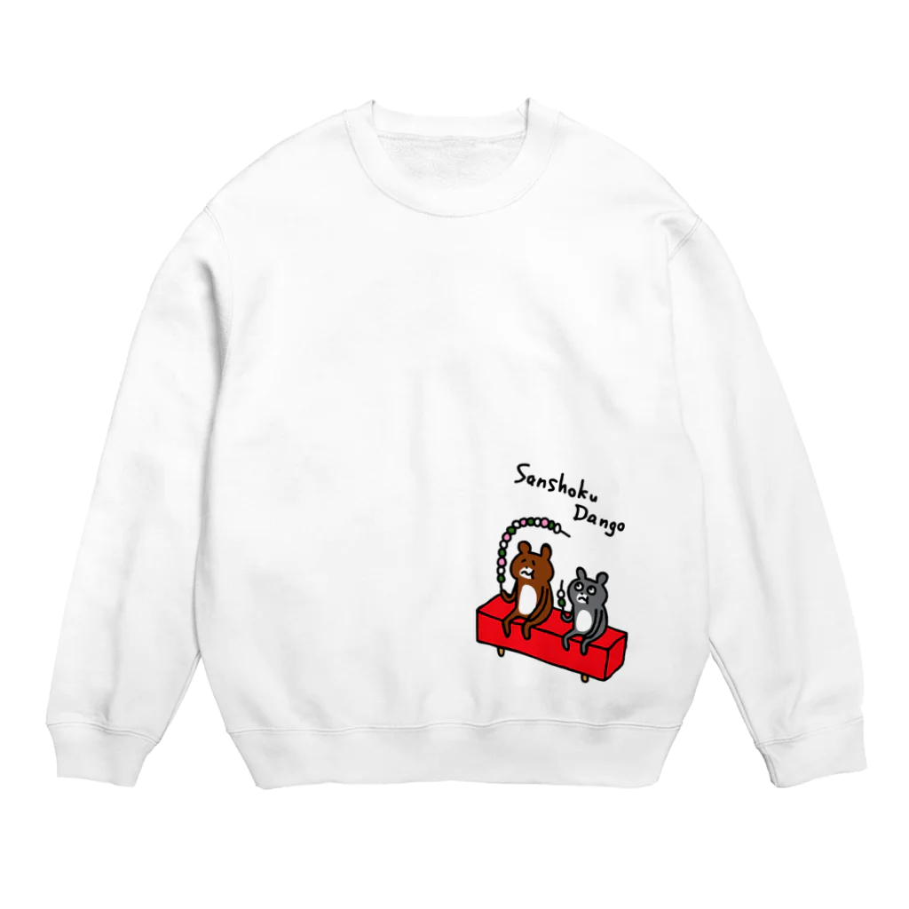 PokuStarのロング三色団子 Crew Neck Sweatshirt