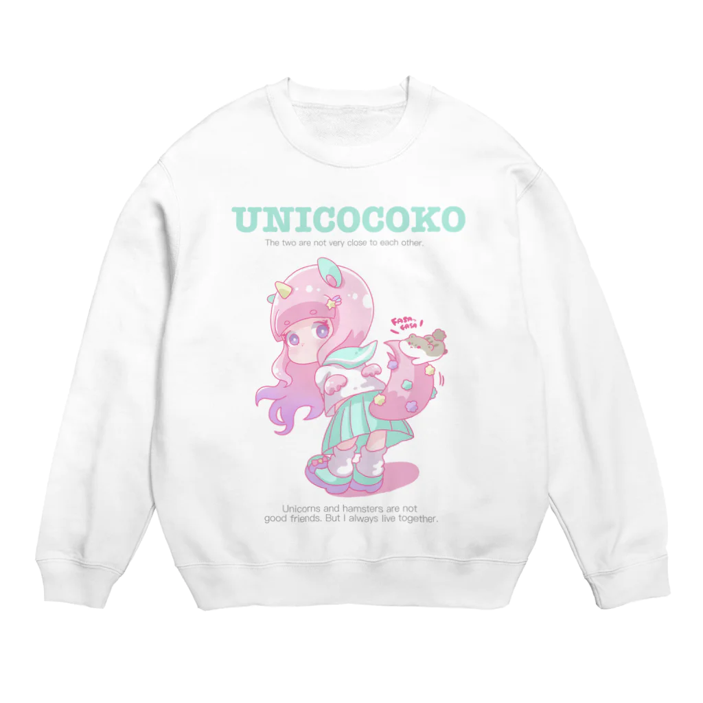 tachikawaのゆにここ Crew Neck Sweatshirt