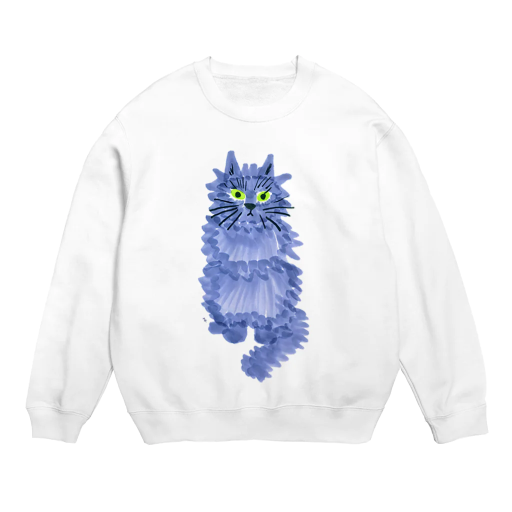 segasworksのながいねこ（お座り） Crew Neck Sweatshirt