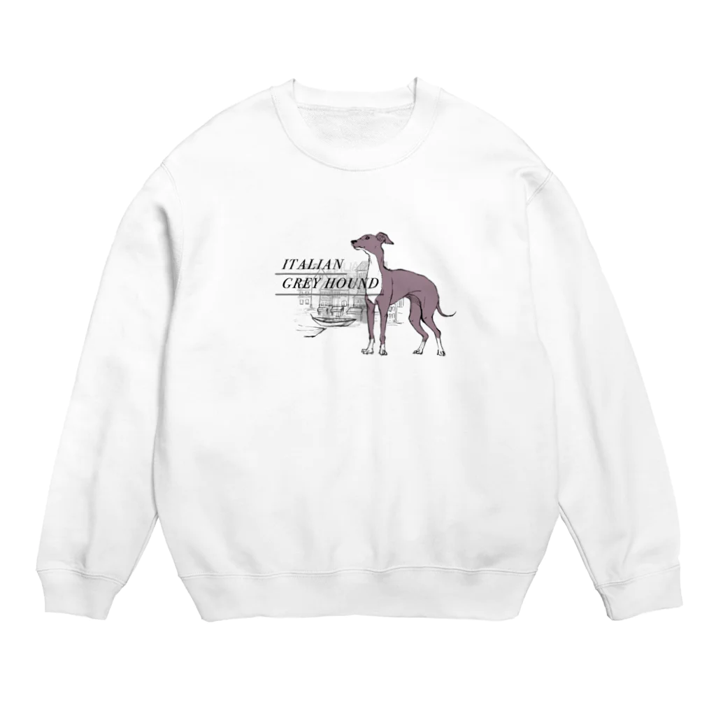 イタさんのイタグレグッズ Crew Neck Sweatshirt