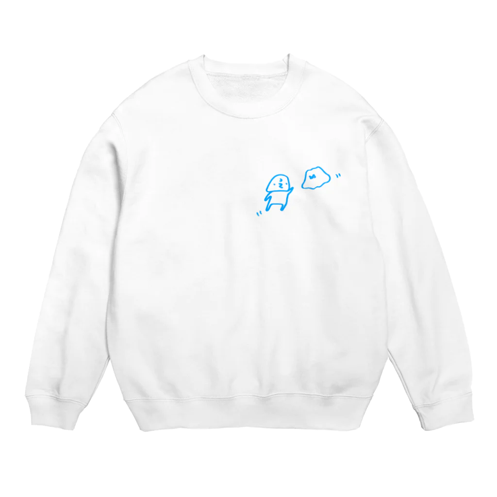 momokoarigaのsee you in cosmos(blue) Crew Neck Sweatshirt