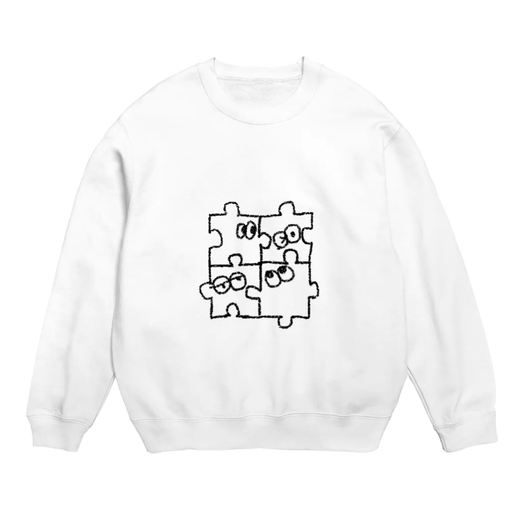 midobaziのパズルず Crew Neck Sweatshirt