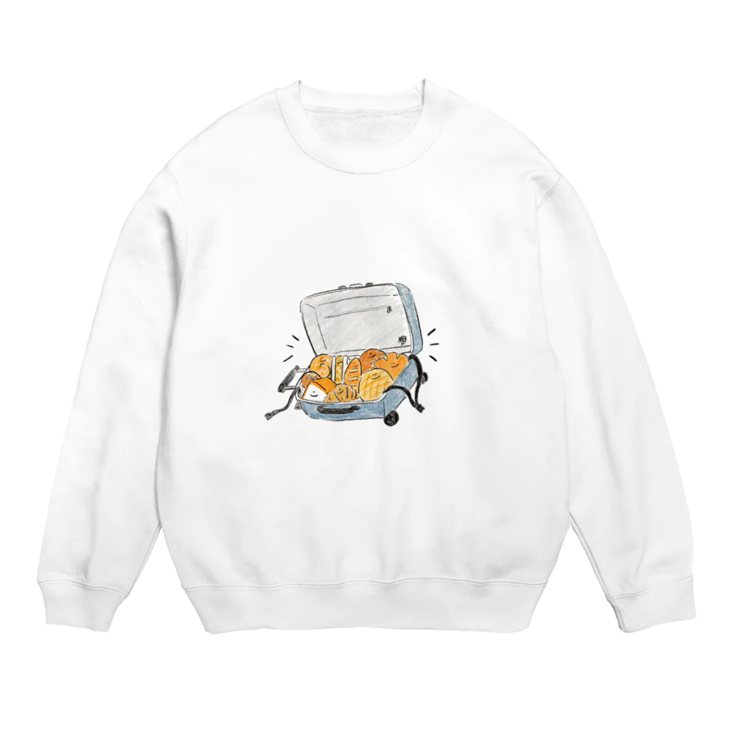 おかかのはるばるやってきたパン達 Crew Neck Sweatshirt