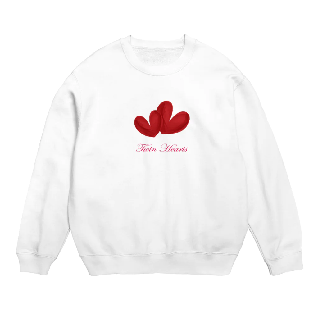 savannahのTwin Hearts Crew Neck Sweatshirt