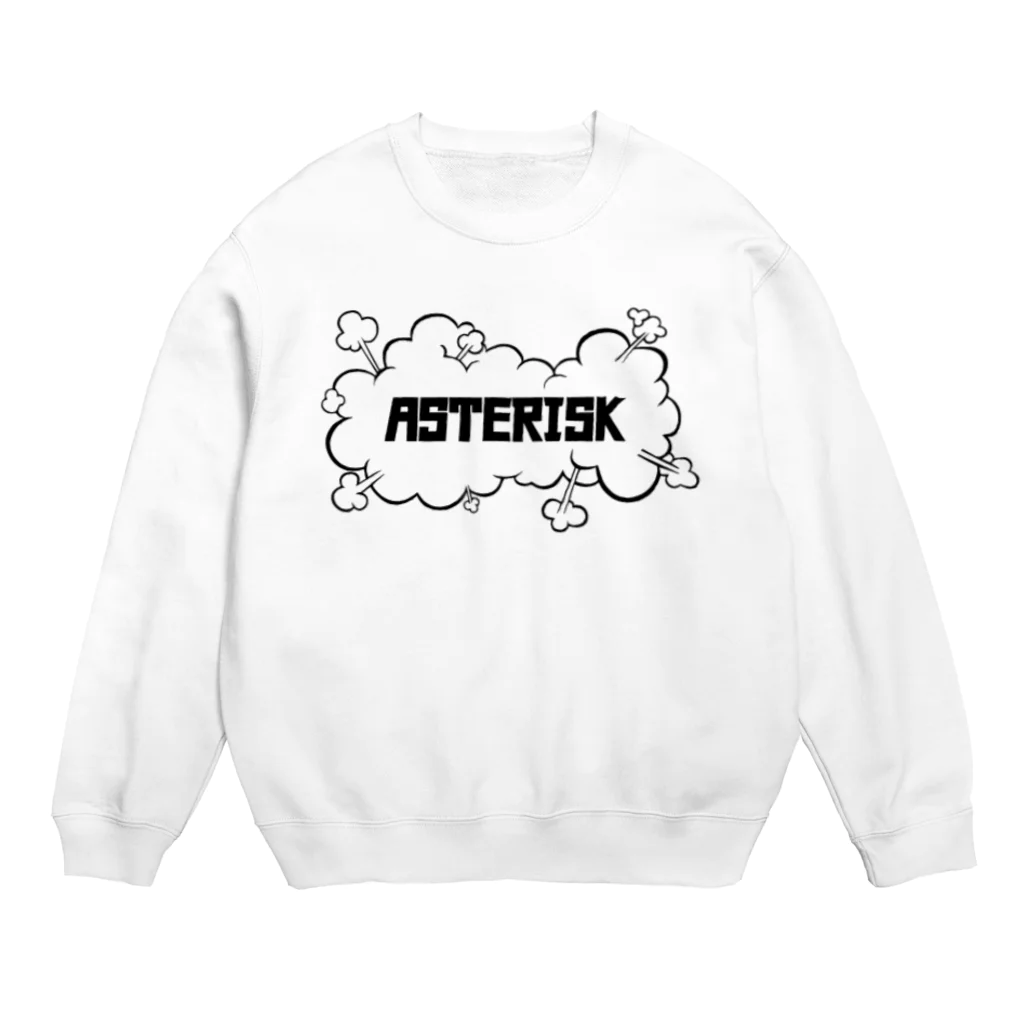 asteriskのアスタリスク Crew Neck Sweatshirt