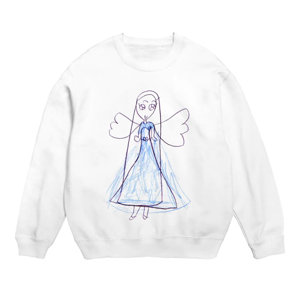 きっずしょっぷのドレスを着た天使 Crew Neck Sweatshirt