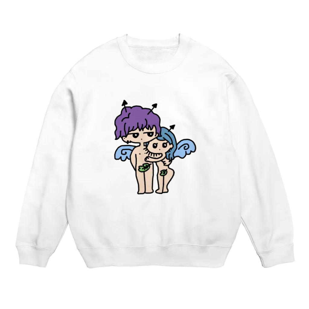 ななはちゃんのイラストのすきなひと、とわたし Crew Neck Sweatshirt