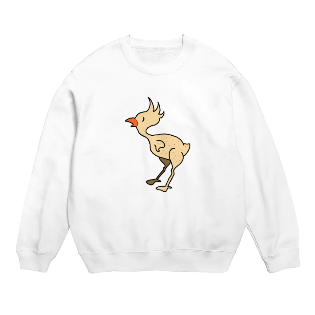 いしきんのなんかへんな鳥 Crew Neck Sweatshirt