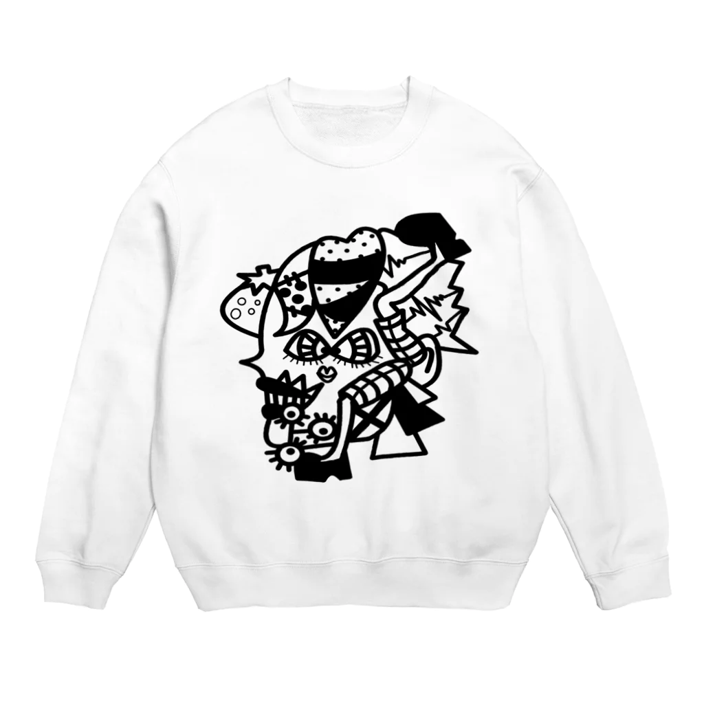 みッくスの〜不思議シリーズ〜モノクロ❹ Crew Neck Sweatshirt