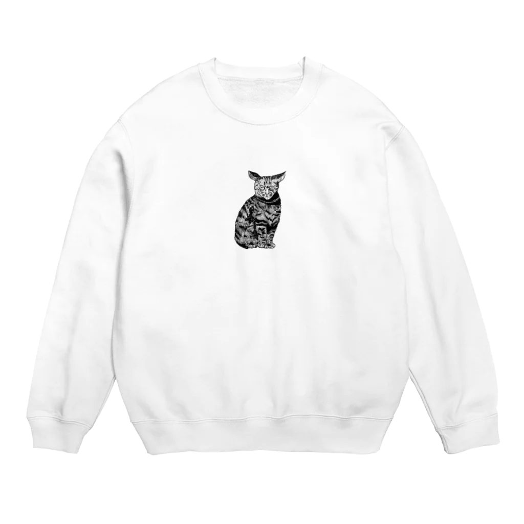 プリティーワンワンネコネコの愛猫 Crew Neck Sweatshirt