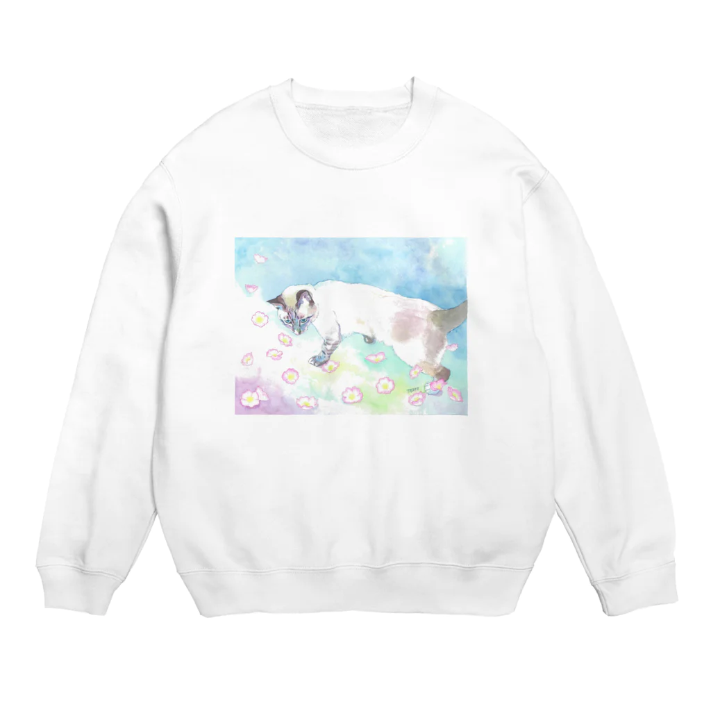 りとるたまの自由な心 Crew Neck Sweatshirt