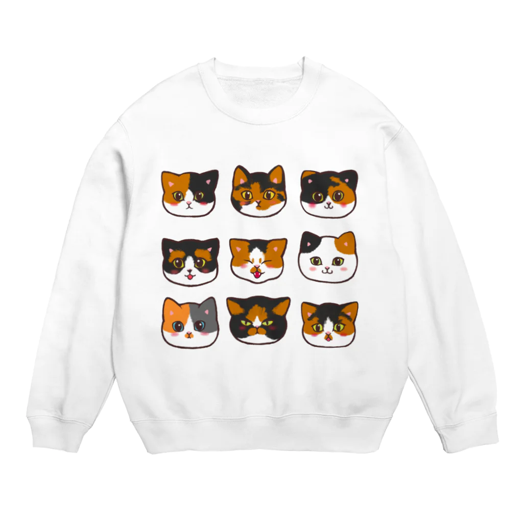 ふわにゃんshopのうちのミケちゃん Crew Neck Sweatshirt