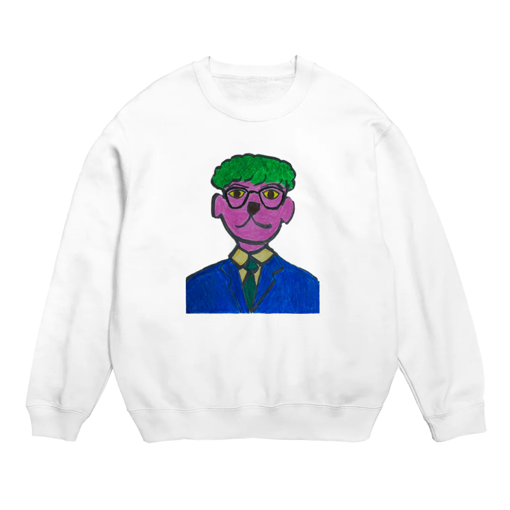 mogmog モグモグの犬人間 Crew Neck Sweatshirt