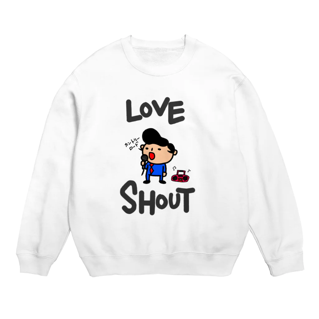 momino studio SHOPの叫ぶの大好き。 Crew Neck Sweatshirt