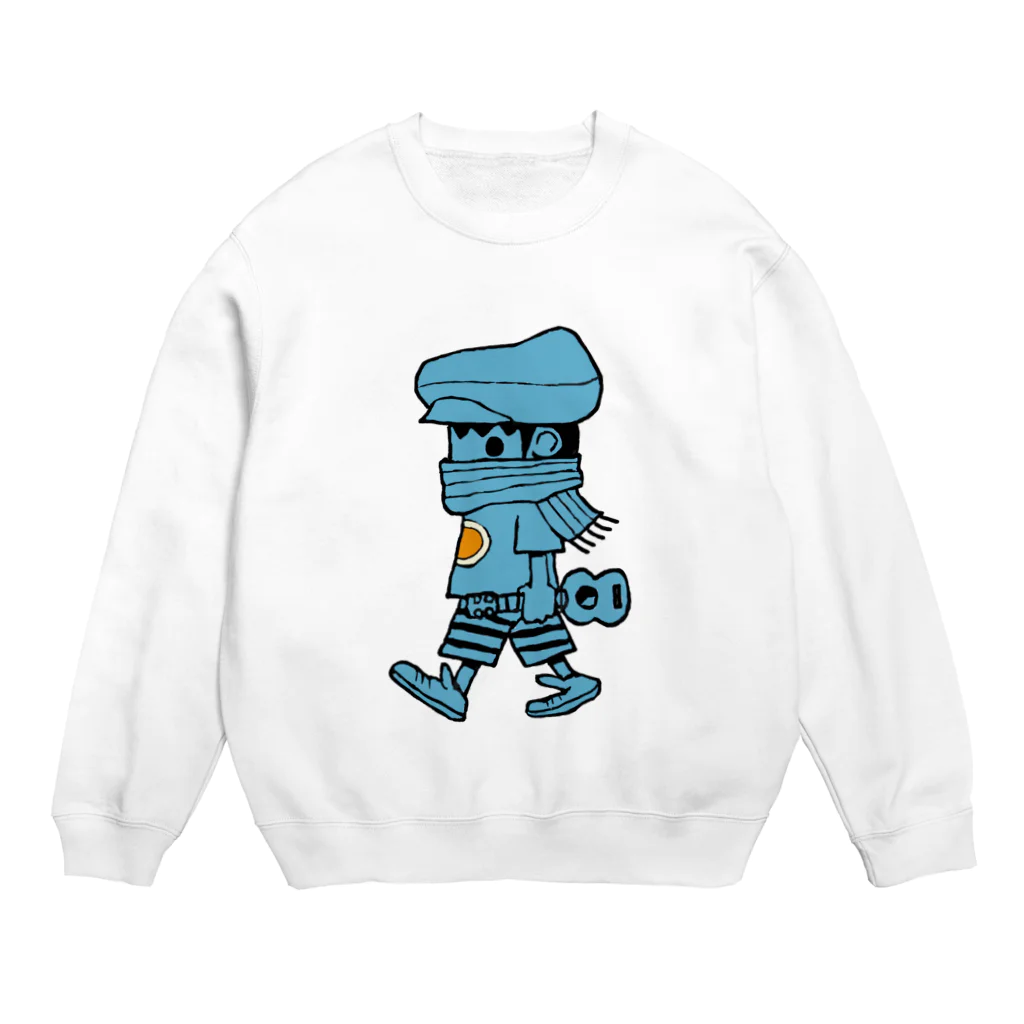 cream SODAのレレボーイ（ブルー） Crew Neck Sweatshirt
