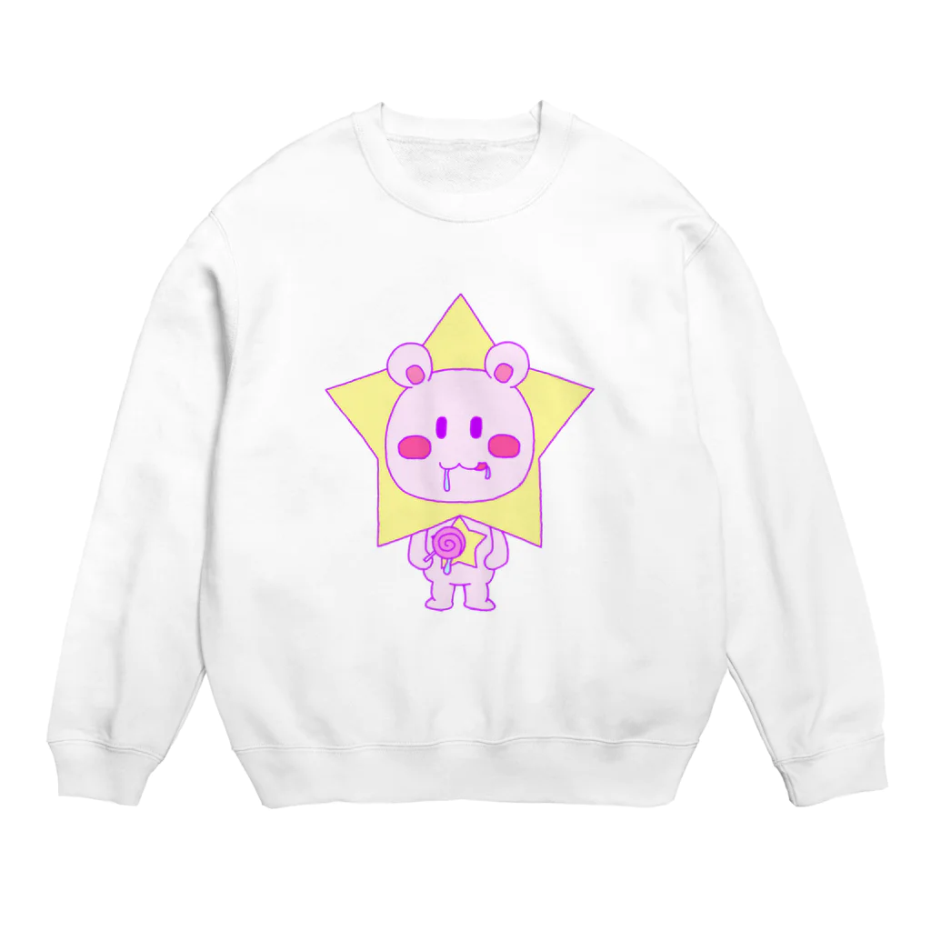 とまとまとの星ベア Crew Neck Sweatshirt