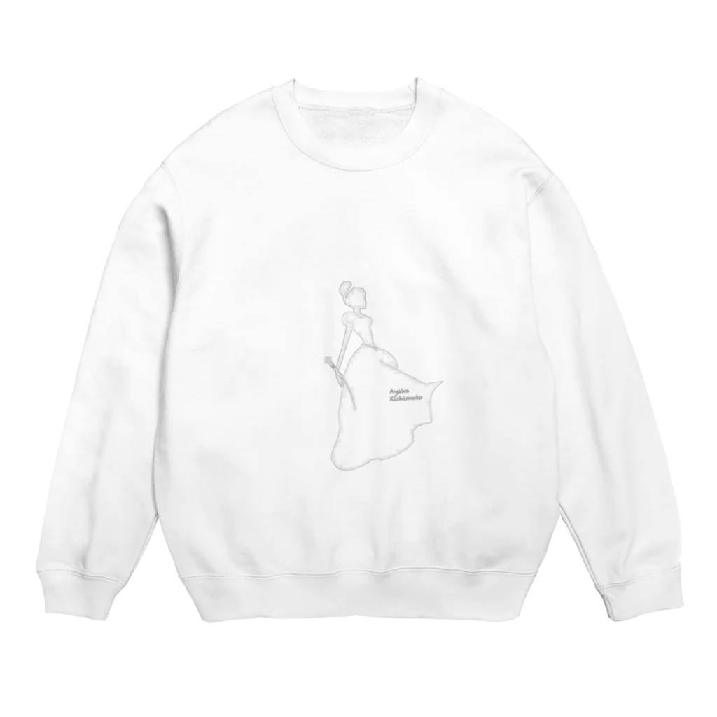 fmotaru-ayakakishimotoの岸本彩夏の歌姫グッズ Crew Neck Sweatshirt