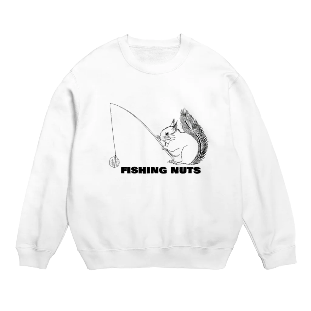 fishingnutsのFishing nuts リス Crew Neck Sweatshirt