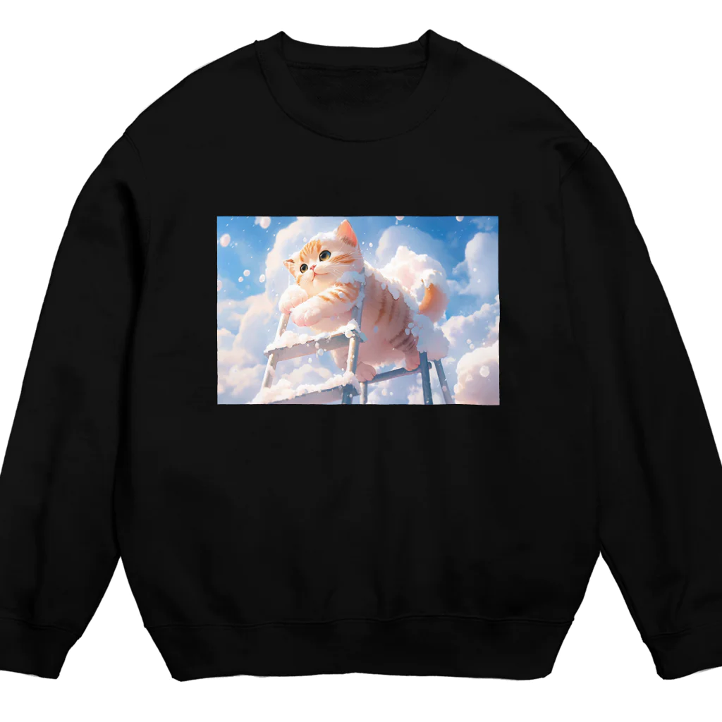 MISAKI_WのBrave kitty Crew Neck Sweatshirt