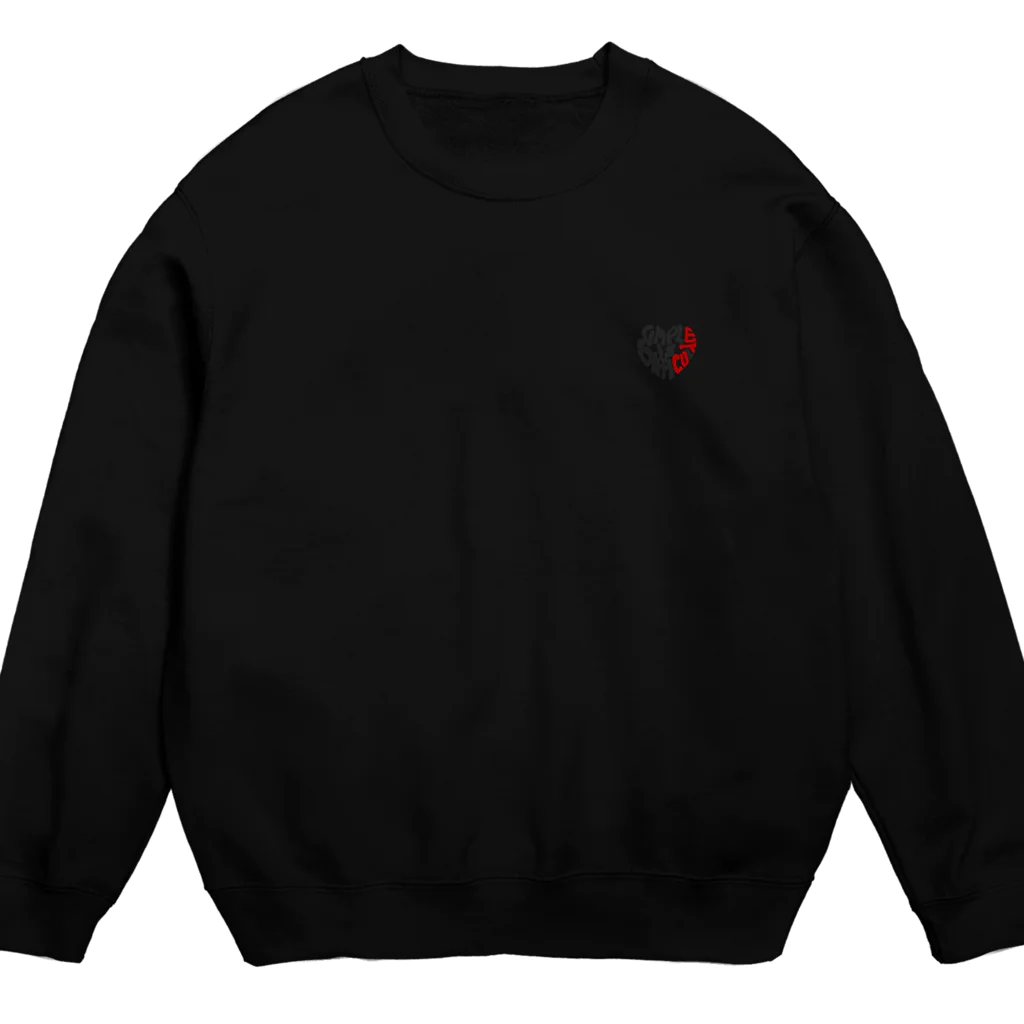 s.i.d.のs.i.d.  かわいいハートロゴ Crew Neck Sweatshirt