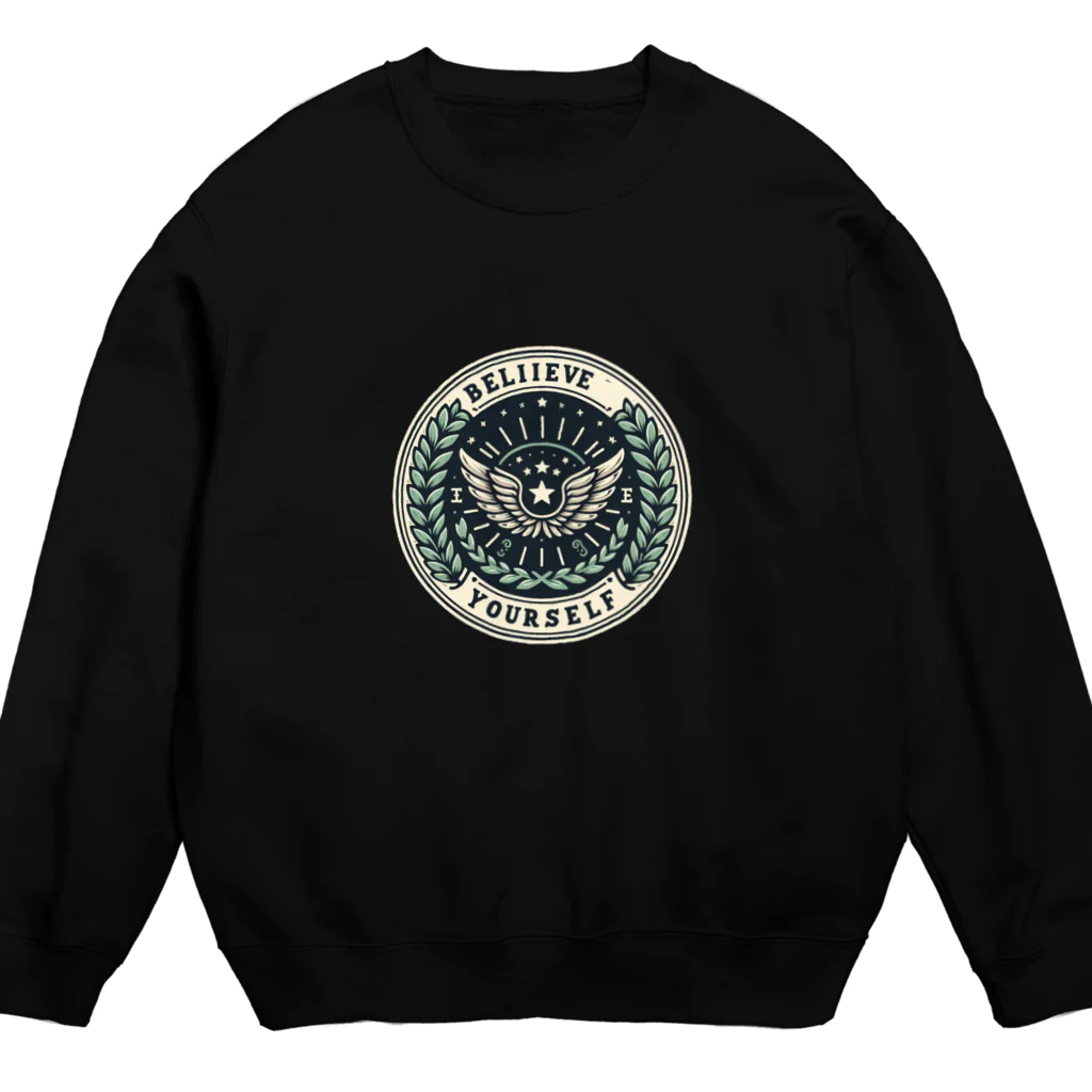 まんまるちゃんのBelieve in Yourself Crew Neck Sweatshirt