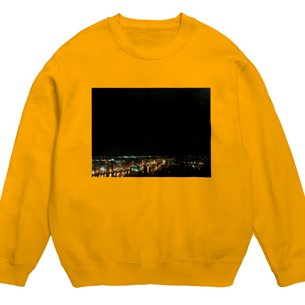 空屋　sorayakusakaの201512061854000　街明かり Crew Neck Sweatshirt