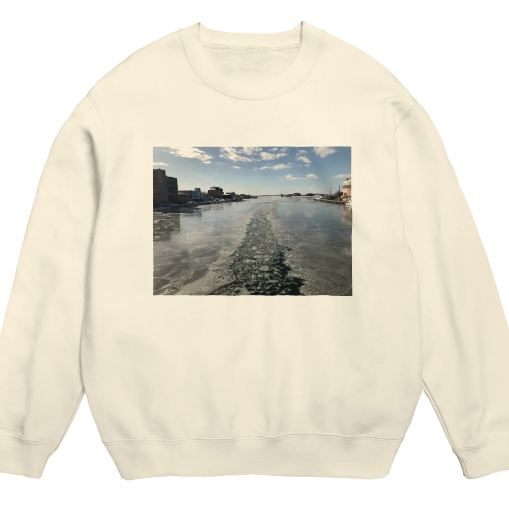 空屋　sorayakusakaの201902111352001　漁船の足跡 Crew Neck Sweatshirt